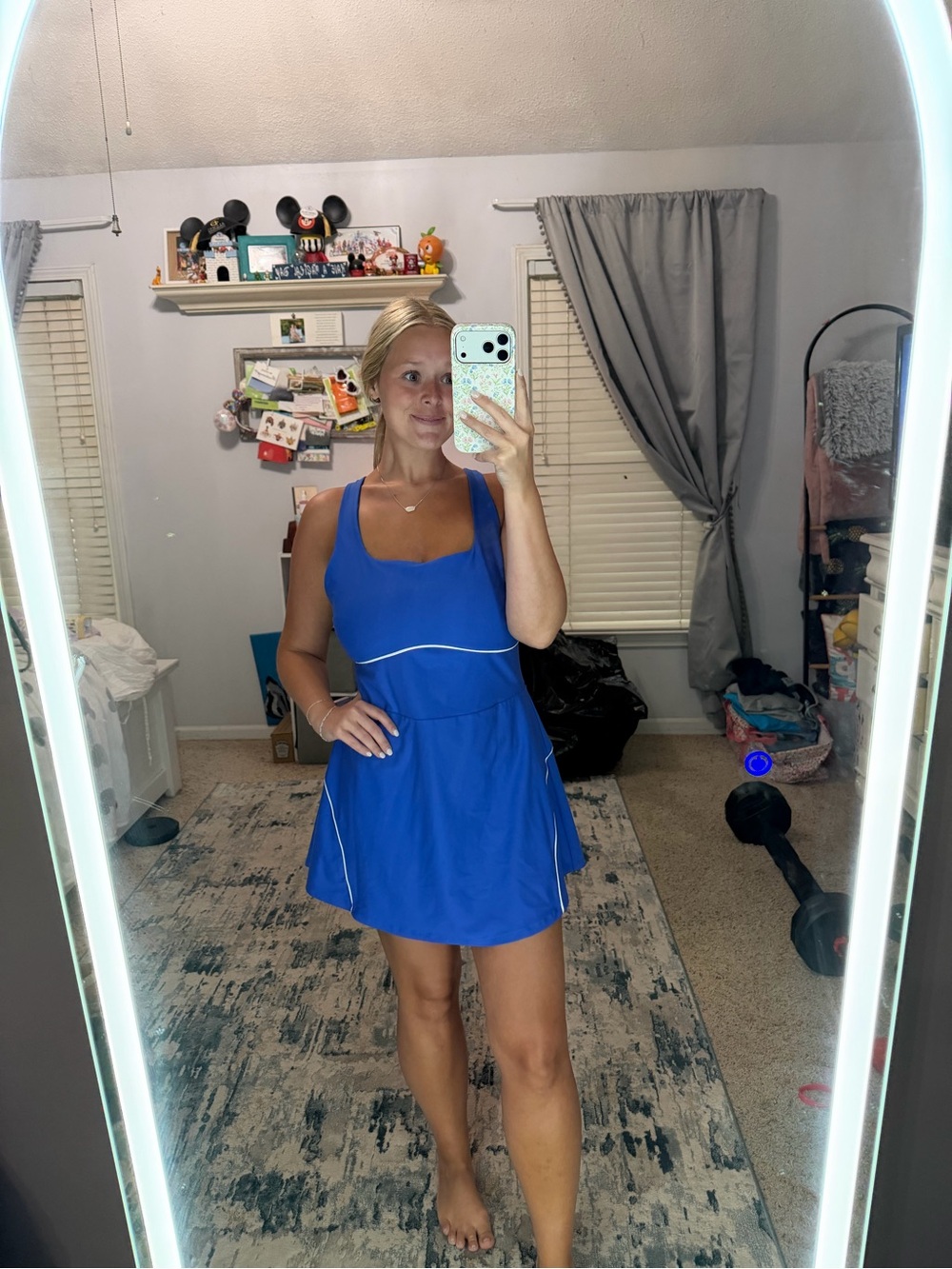 Old Navy Active Blue Performance Tank with Built-In Support